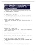 Adult gerontology Latest 2026 &vert; 2027 Package deal Questions and Answers All Verified