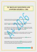 NU 300 EXAM 3 QUESTIONS AND ANSWERS GRADED A&plus; 2026