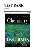 TEST BANK CHEMISTRY STEVEN S&period; ZUMDAHL & SUSAN A&period; ZUMDAHL 9th Edition