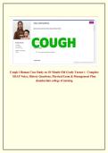 Cough i-Human Case Study on 18-Month-Old Grady Turner &lpar;&ndash; Complete SOAP Notes&comma; History Questions&comma; Physical Exam & Management Plan chamberlain college of nursing