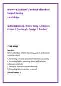 Brunner & Suddarth 16th Edition Test Bank &vert; Medical Surgical Nursing Exam Prep&comma; NCLEX Med Surg Practice Questions
