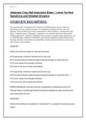 Arkansas Crop Hail Insurance Exam &vert; Latest Verified Questions and Detailed Answers