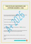 NUR 233 EXAM 2 QUESTIONS AND ANSWERS GRADED A&plus; 2026