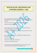 NUR 103 EXAM 1 QUESTIONS AND ANSWERS GRADED A&plus; 2026