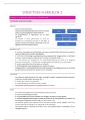 Samenvatting didactisch handelen 2 