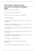 CIC Chapter 10 Review Exam Questions and Answers Updated 2026