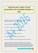 NUR 526 ADULT HEALTH- EXAM 1 QUESTIONS AND ANSWERS GRADED A&plus; 2026