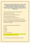 BIOL251 HUMAN ANATOMY & PHYSIOLOGY I w&sol;Lab FINAL EXAM AND REVIEW 2026&sol;2027 COMPLETE ACCURATE EXAM ACTUAL QUESTIONS WITH WELL ELABORATED ANSWERS AND RATIONALES &lpar;100&percnt; CORRECT VERIFIED SOLUTIONS&rpar; CURRENTLY UPDATED VERSION &vert;GUARANTEED PASS A&plus; &lpar;BRAND NEW&excl;&rpar; FUL