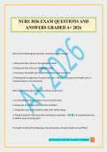 NURS 3036 EXAM QUESTIONS AND ANSWERS GRADED A&plus; 2026