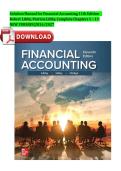 Solution Manual for Financial Accounting 11th Edition Robert Libby&comma; Patricia Libby&comma; Complete Chapters 1 &ndash; 13 NEW VERSION&vert;2026&sol;2027