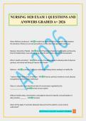 NURSING 1020 EXAM 1 QUESTIONS AND ANSWERS GRADED A&plus; 2026