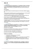 Samenvatting H1 t&sol;m 5 - Maatschappijwetenschappen