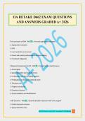 OA RETAKE D662 EXAM QUESTIONS AND ANSWERS GRADED A&plus; 2026