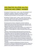 CSCE PRACTICE SOLUTION 2026 FULL QUESTIONS AND CORRECT ANSWERS