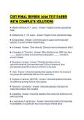 CSET FINAL REVIEW 2026 TEST PAPER WITH COMPLETE SOLUTIONS