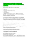 Bios 1700 Final Exam 1 Questions with Guaranteed Pass Solutions 2026 Updated&period;