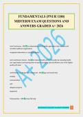 FUNDAMENTALS &lpar;PNUR 1100&rpar; MIDTERM EXAM QUESTIONS AND ANSWERS GRADED A&plus; 2026