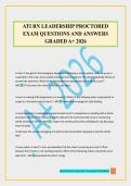 ATI RN LEADERSHIP PROCTORED EXAM QUESTIONS AND ANSWERS GRADED A&plus; 2026