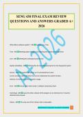 SENG 438 FINAL EXAM REVIEW QUESTIONS AND ANSWERS GRADED A&plus; 2026
