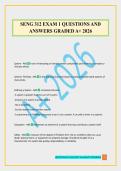 SENG 312 EXAM 1 QUESTIONS AND ANSWERS GRADED A&plus; 2026