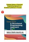 Solution Manual for Computer Science&comma; A Structured Programming Approach in C&comma; 4th Edition by Behrouz A&period; Forouzan