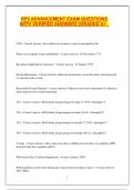 RP2 ADVANCEMENT EXAM QUESTIONS WITH VERIFIED ANSWERS &vert;GRADED A&plus; &period;