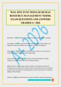 WGU D351 FUNCTIONS OF HUMAN RESOURCE MANAGEMENT TERMS&period; EXAM QUESTIONS AND ANSWERS GRADED A&plus; 2026