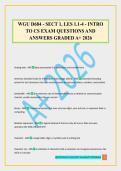 WGU D684 - SECT 1&comma; LES 1&period;1-4 - INTRO TO CS EXAM QUESTIONS AND ANSWERS GRADED A&plus; 2026