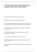 ALLIED UNIVERSAL STUDY GUIDE QUESTIONS AND ANSWERS &vert; 2026 UPDATE &vert; 100&percnt; CORRECT&period;