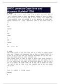 ANCC preexam Questions and Answers Updated 2026