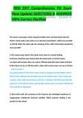 HESI Exit Comprehensive PN Exam Questions and Answers&comma; Nursing Program&comma; Latest Update &ndash; Complete Practice Exam with Verified Solutions