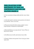 CWEA COLLECTION SYSTEMS MAINTENANCE TEST BANK 2026 COMPREHENSIVE QUESTIONS AND SOLUTIONS GRADED A&plus;