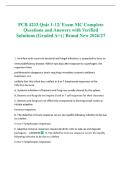 PCB 4233 Quiz 1-12&sol; Exam MC Complete Questions and Answers with Verified Solutions &lpar;Graded A&plus;&rpar; &vert; Brand New 2026&sol;27 