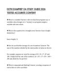 D278 EXAMPREP OA STUDY GUIDE 2026 TESTED ACCURATE CONTENT