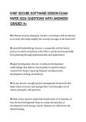 D487 SECURE SOFTWARE DESIGN EXAM PAPER 2026 QUESTIONS WITH ANSWERS GRADED A&plus;