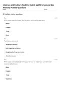 Manicure and Pedicure Anatomy Quiz II Nail Structure and Skin Anatomy Practice Questions
