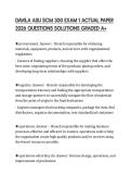 DAVILA ASU SCM 300 EXAM 1 ACTUAL PAPER 2026 QUESTIONS SOLUTIONS GRADED A&plus;