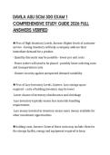 DAVILA ASU SCM 300 EXAM 1 COMPREHENSIVE STUDY GUIDE 2026 FULL ANSWERS VERIFIED