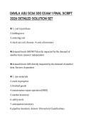 DAVILA ASU SCM 300 EXAM 1 FINAL SCRIPT 2026 DETAILED SOLUTION SET