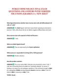 PCB 4233 IMMUNOLOGY FINAL EXAM QUESTIONS AND ANSWERS WITH VERIFIED SOLUTIONS &lpar;GRADED A&plus;&rpar; &vert; NEW 2026&sol;27 