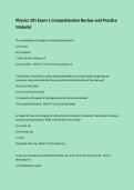 Physics 201 Exam 1 Comprehensive Review and Practice Material
