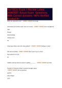 Nur1023c Exam 1 Review Latest 2026&sol;2027 Actual Exam Questions With Correct Answers 100&percnt; Verified Graded A&plus;