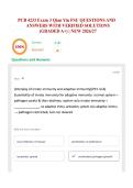 PCB 4233 Exam 3 Qian Yin FSU QUESTIONS AND ANSWERS WITH VERIFIED SOLUTIONS &lpar;GRADED A&plus;&rpar; &vert; NEW 2026&sol;27 