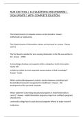 NUR 330 FINAL &vert; 115 QUESTIONS AND ANSWERS &vert; 2026 UPDATE &vert; WITH COMPLETE SOLUTION&period;