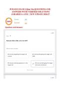 PCB 4233 EXAM 1 Qian Yin QUESTIONS AND ANSWERS WITH VERIFIED SOLUTIONS &lpar;GRADED A&plus;&rpar; FSU &vert; NEW UPDATE 2026&sol;27 