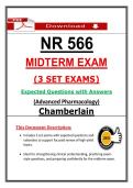 NR 566 Midterm Exam &lpar;2026&rpar; &vert; Chamberlain Advanced Pharmacology &ndash; 3 Sets  Actual Questions and Answers &lpar;PDF&rpar;