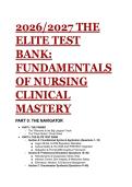 2026&sol;2027 Fundamentals of Nursing Test Bank &vert; Potter & Perry 10th Edition &vert; NCJMM & Clinical Mastery &lpar;Includes N 320 UT Austin Focus&rpar;