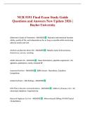 NUR 5351 Final Exam Study Guide Questions and Answers New Update 2026 &vert; Baylor University
