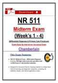 NR 511 Midterm Exam &lpar;2026&rpar; &vert; Chamberlain Primary Care  Actual Questions and Answers &lpar;PDF&rpar;