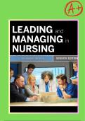 Test Bank For Leading and Managing in Nursing 7th Edition &sol; Chapter 1-31&vert;Complete Guide A&plus;